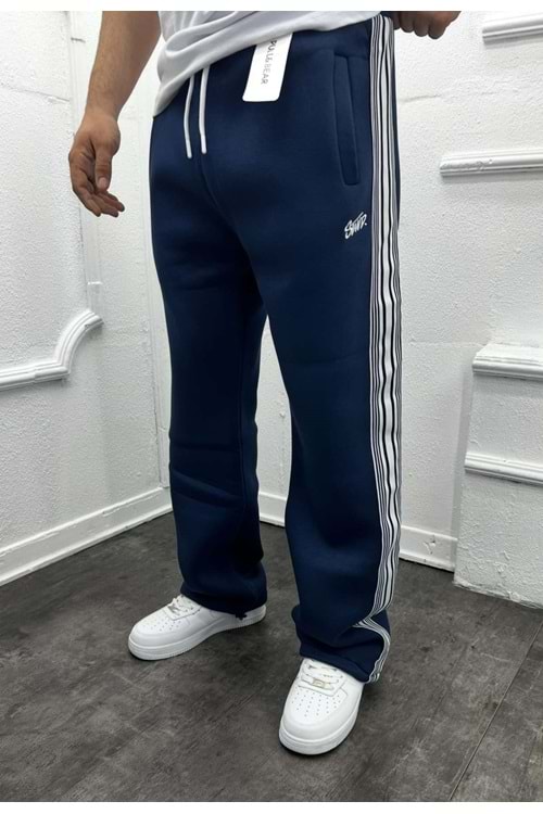 1020 STWD KALIN ŞERIT LOGO BAGGY EŞOFMAN - LACİVERT - S