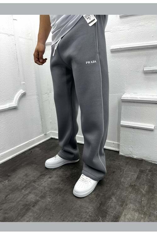 1002 PRADA EŞOFMAN - BOYALI GRİ - M