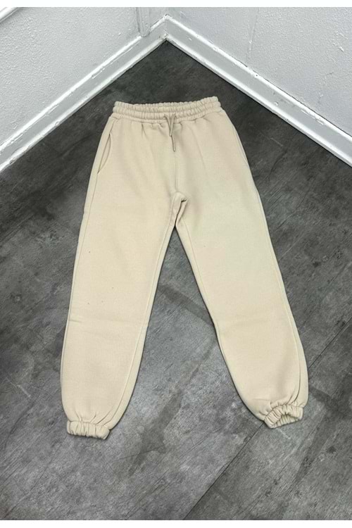 1002 PAÇA LASTİK EŞOFMAN - KREM - L