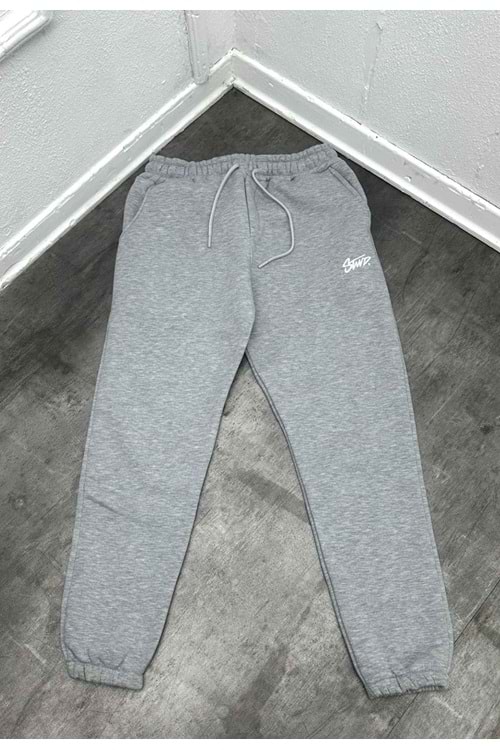 1023 STWD PAÇA LASTİK EŞOFMAN - GRİ