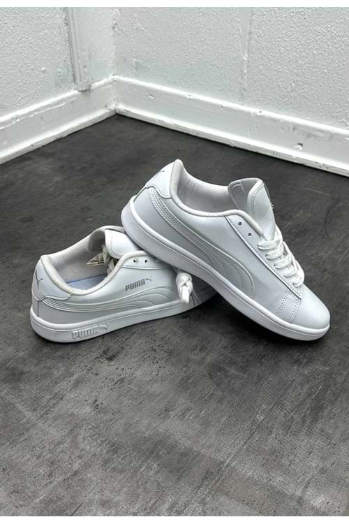 1013 PUMA CLASSIC SPOR AYAKKABI - BEYAZ-BEYAZ