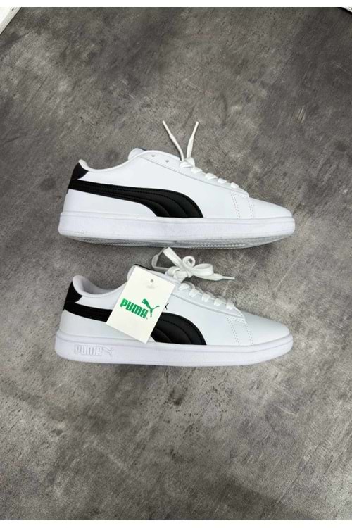 1013 PUMA CLASSIC SPOR AYAKKABI - BEYAZ-SIYAH - 40
