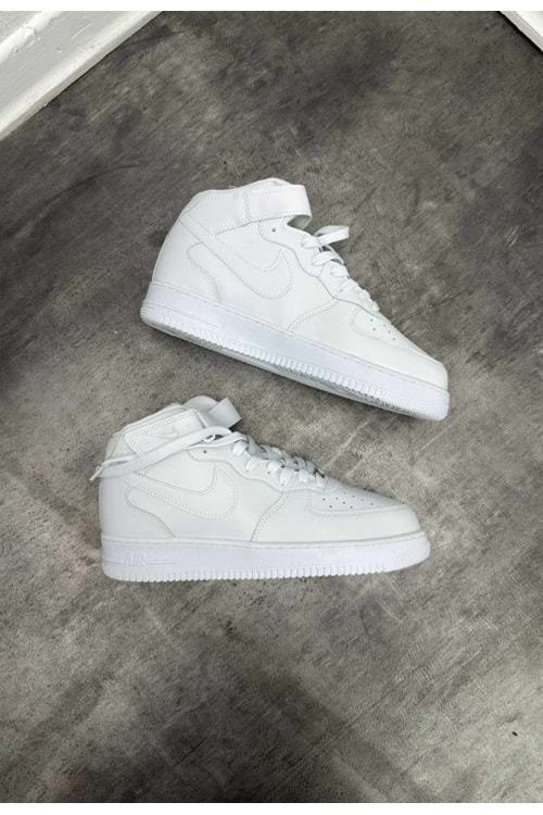 1035 NIKE AIR FORCE BILEKLI AYAKKABI - BEYAZ - 40