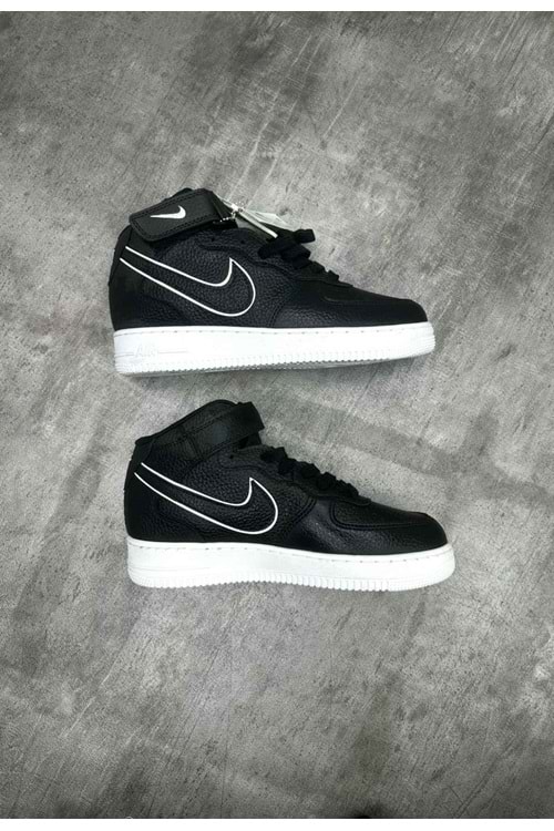 1035 NIKE AIR FORCE BILEKLI AYAKKABI - SİYAH-BEYAZ - 40