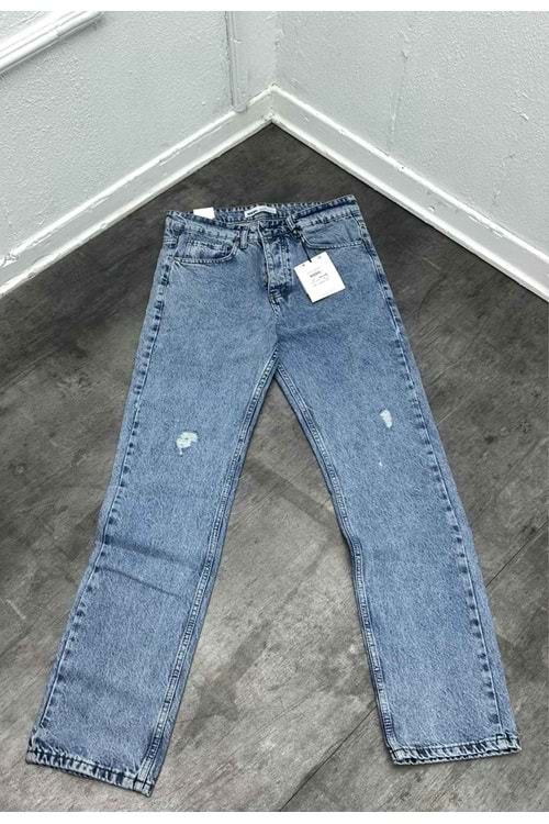 1010 KEPS YIRTIK BAGGY KOT - KOYU KAR YIKAMA - 33