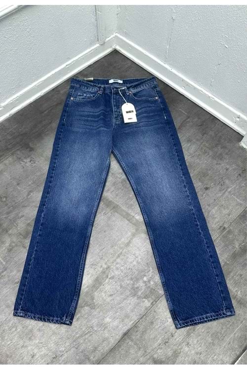 1011 WE11 BIYIK DESEN BAGGY KOT - LACİVERT - 30