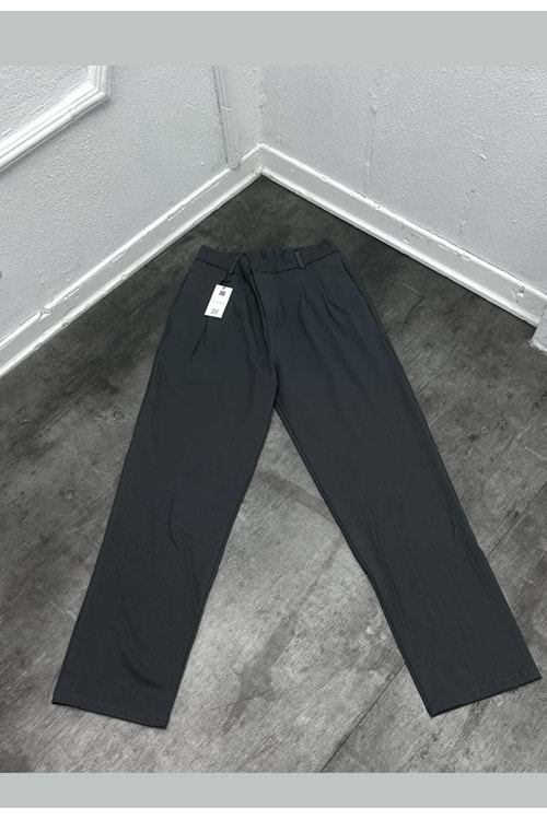 1002 BRO KUMAŞ BAGGY PANTOLON - ANTRASİT - M