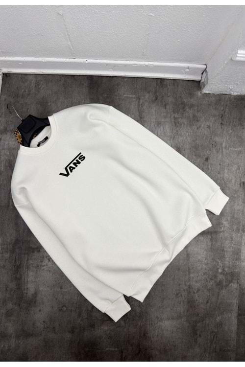 1002 VANS SWEAT - BEYAZ - S