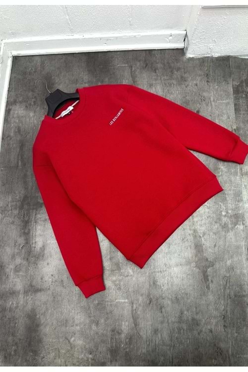 1001 LES BENJAMINS BISIKLET YAKA - KIRMIZI