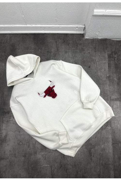 1002 CHICAGO SWEAT - BEYAZ