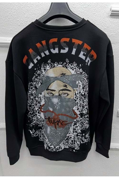 1001 TUPAC SWEAT - SİYAH - M