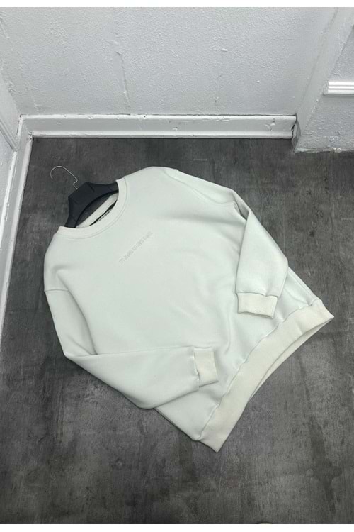 1002 ALPHA SWEAT - BEYAZ - S