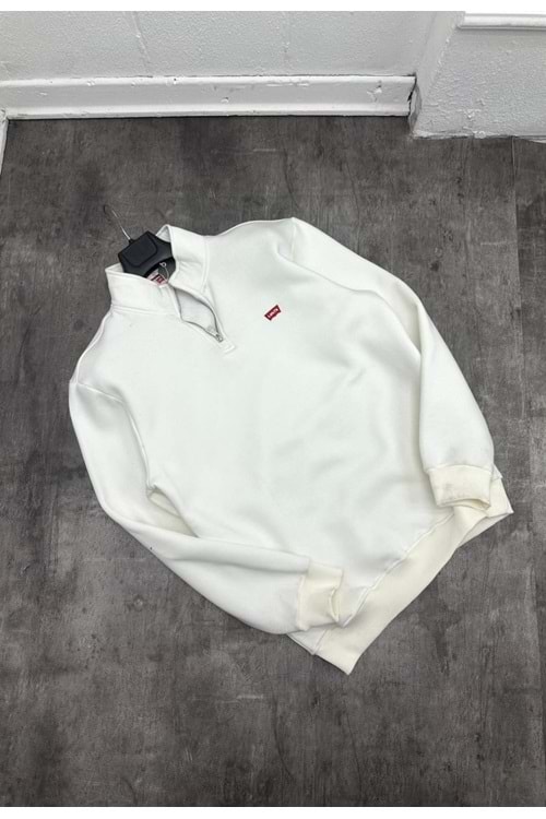 1002 LEVIS SWEAT - BEYAZ
