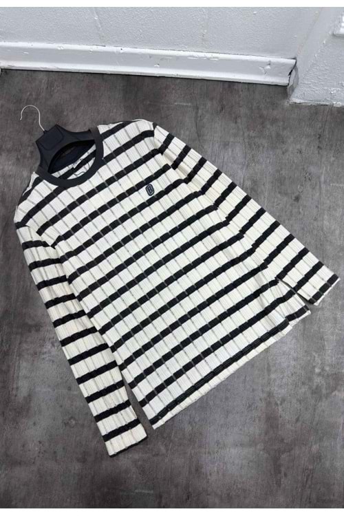 1006 BRO İNCE TRİKO - ANTRASİT BEYAZ - S