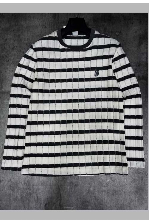 1006 BRO İNCE TRİKO - SİYAH-BEYAZ - L