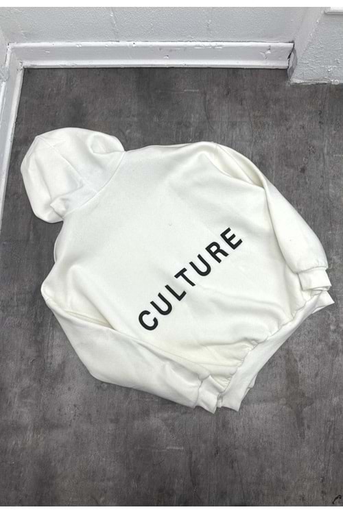 1002 CULTURE SWEAT - BEYAZ - STANDART