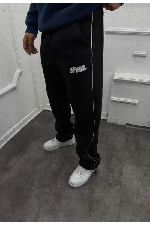 1029 STWD KALIN ENJEKSIYON BASKI BAGGY ESOFMAN - SİYAH