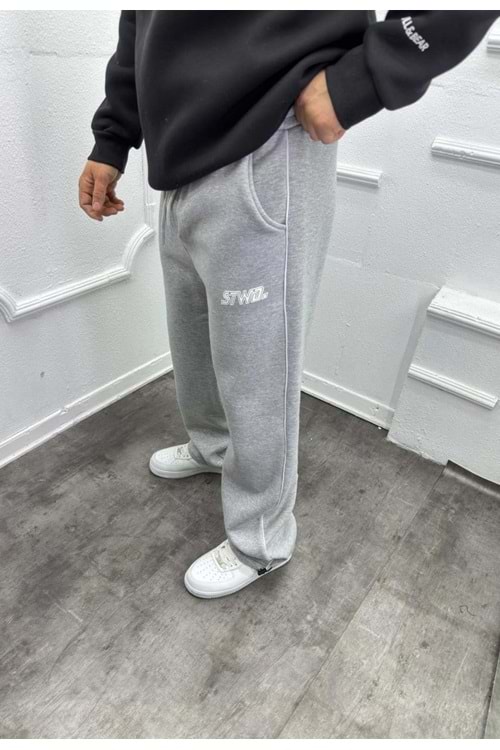 1029 STWD KALIN ENJEKSIYON BASKI BAGGY ESOFMAN - GRİ - L