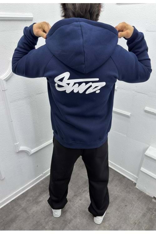 1031 STWD ÖN ARKA BASKI CEKET - LACİVERT - S