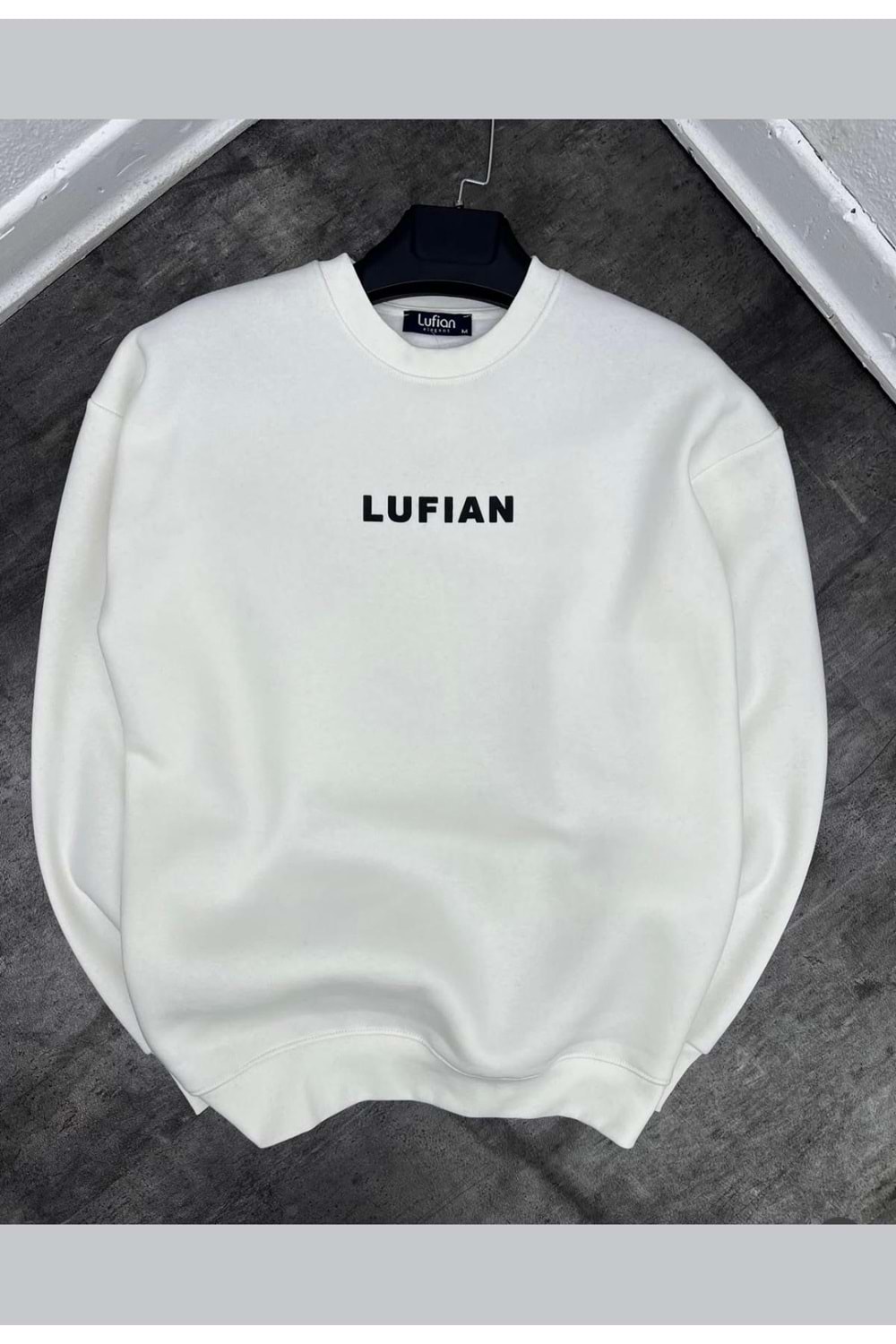 1001 LUFIAN SWEAT - BEYAZ - L