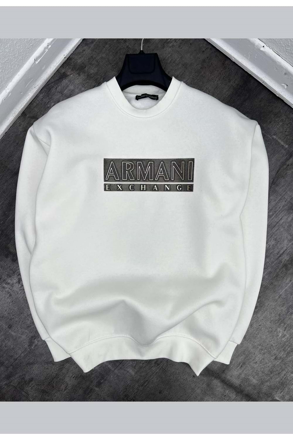 1001 ARMANI SWEAT - BEYAZ
