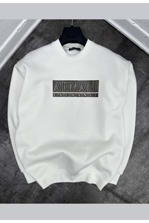1001 ARMANI SWEAT - BEYAZ