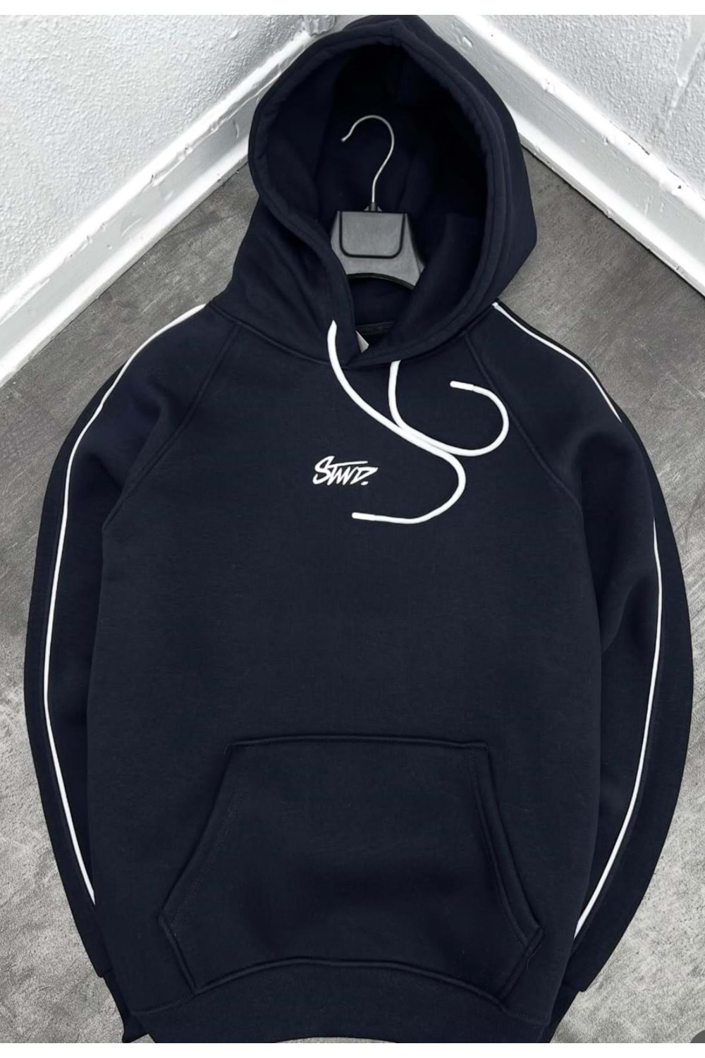 1005 STWD KAPÜŞONLU SWEAT - LACİVERT