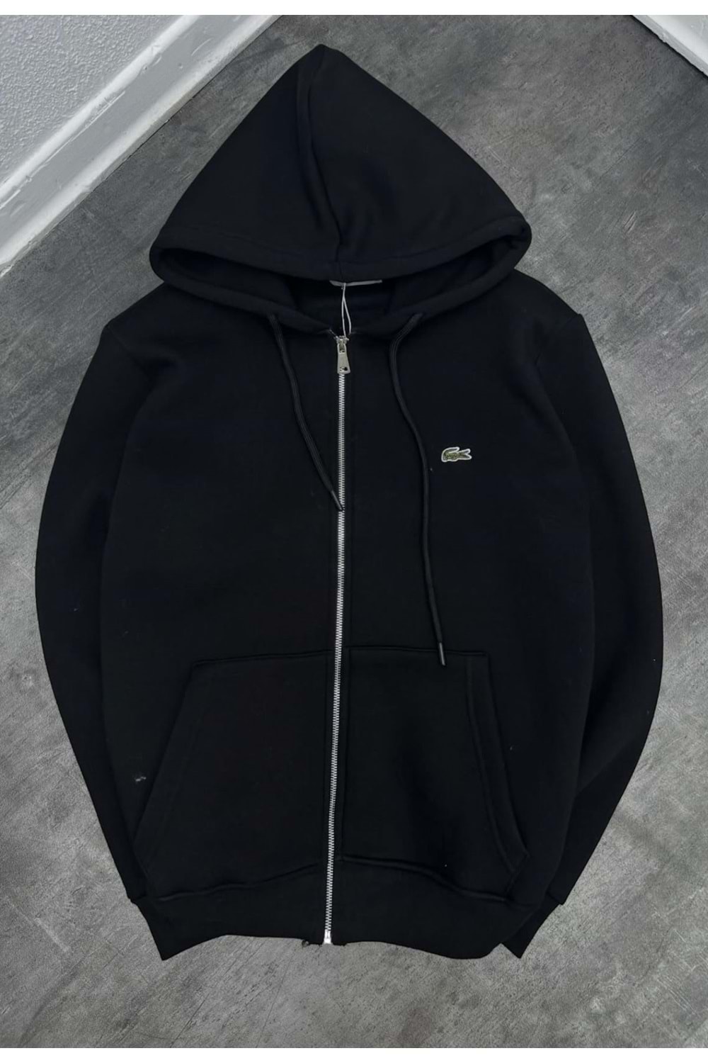 1003 LACOSTE CEKET - SİYAH - XL