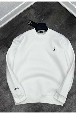 1002 POLO SWEAT - BEYAZ - XXL