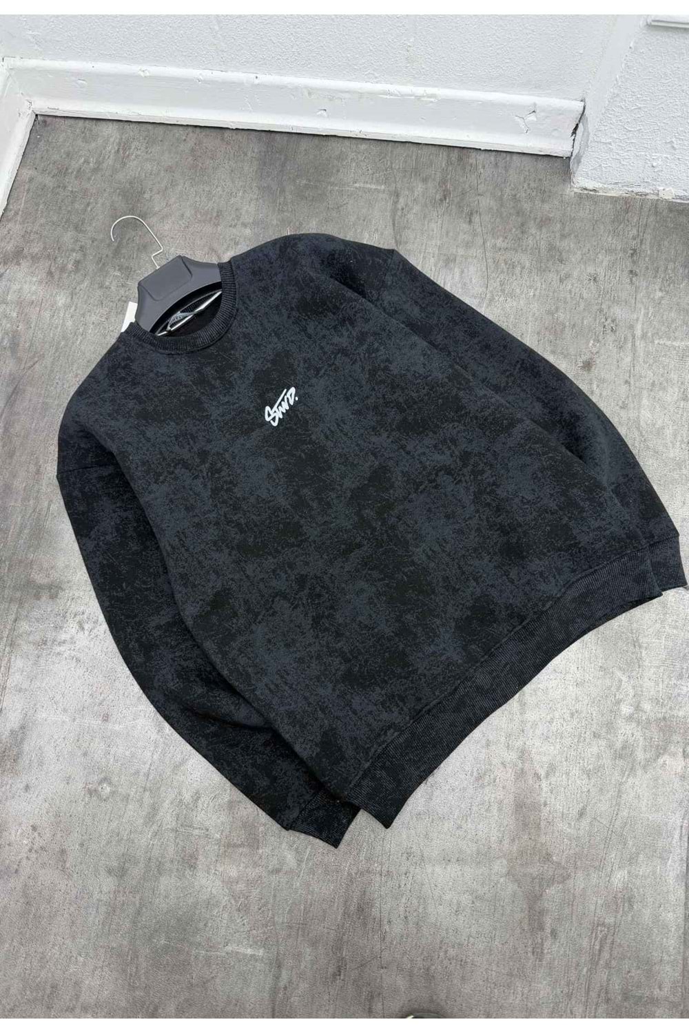 1009 STWD BİSİKLET YAKA SWEAT - SİYAH - XL