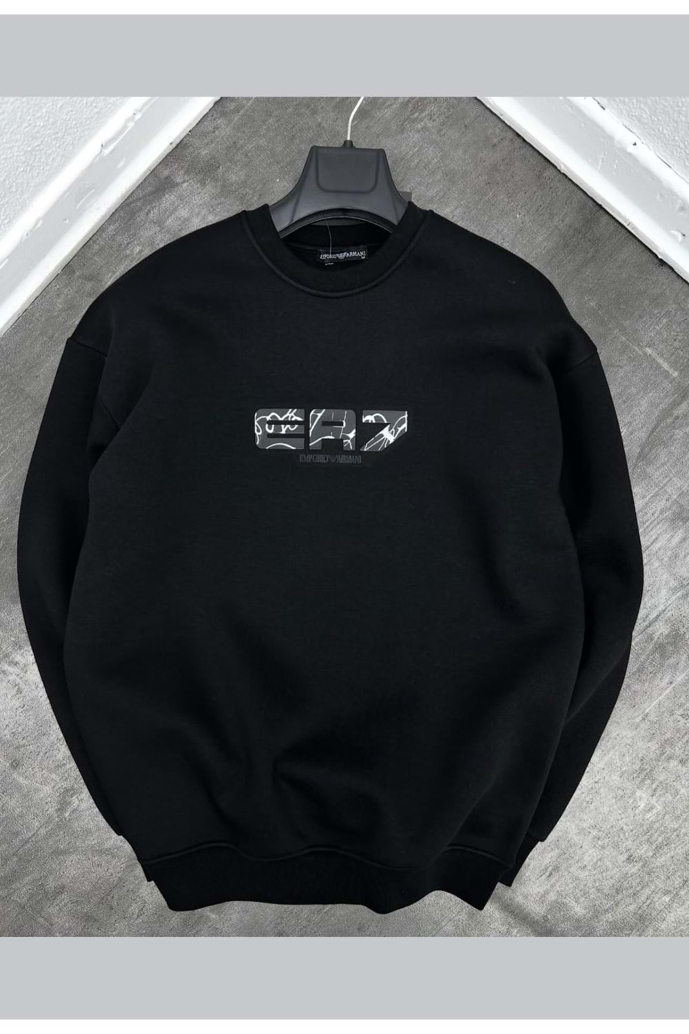 1001 EA7 BISIKLET YAKA SWEAT - SİYAH