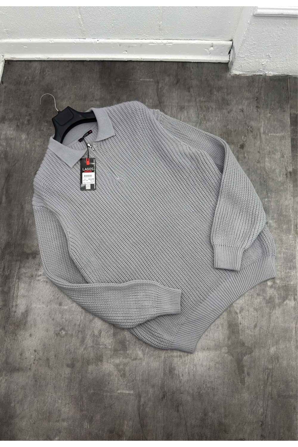 1001 LAGOS ÖRME TRİKO - GRİ