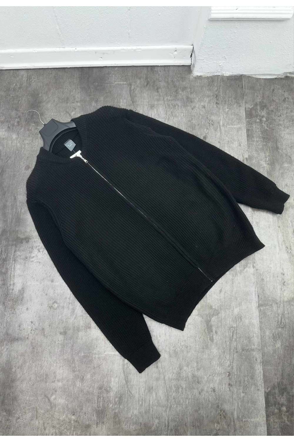 1001 TWENTT ÖRME CEKET - SİYAH - L