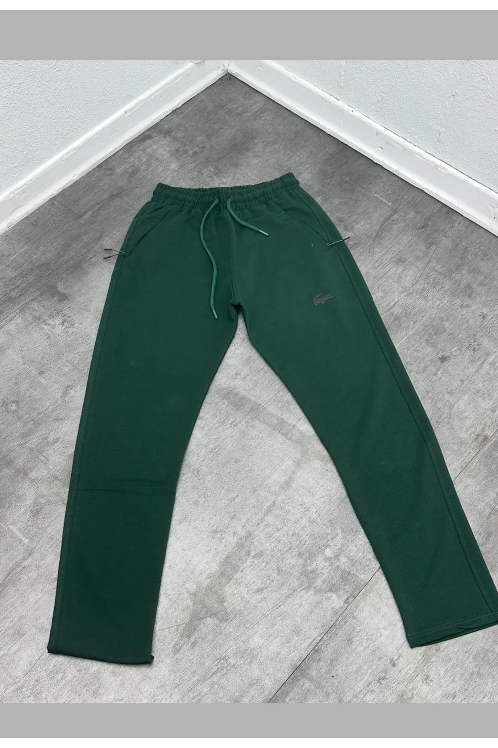 1017 LACOSTE EŞOFMAN - KOYU YEŞİL - S