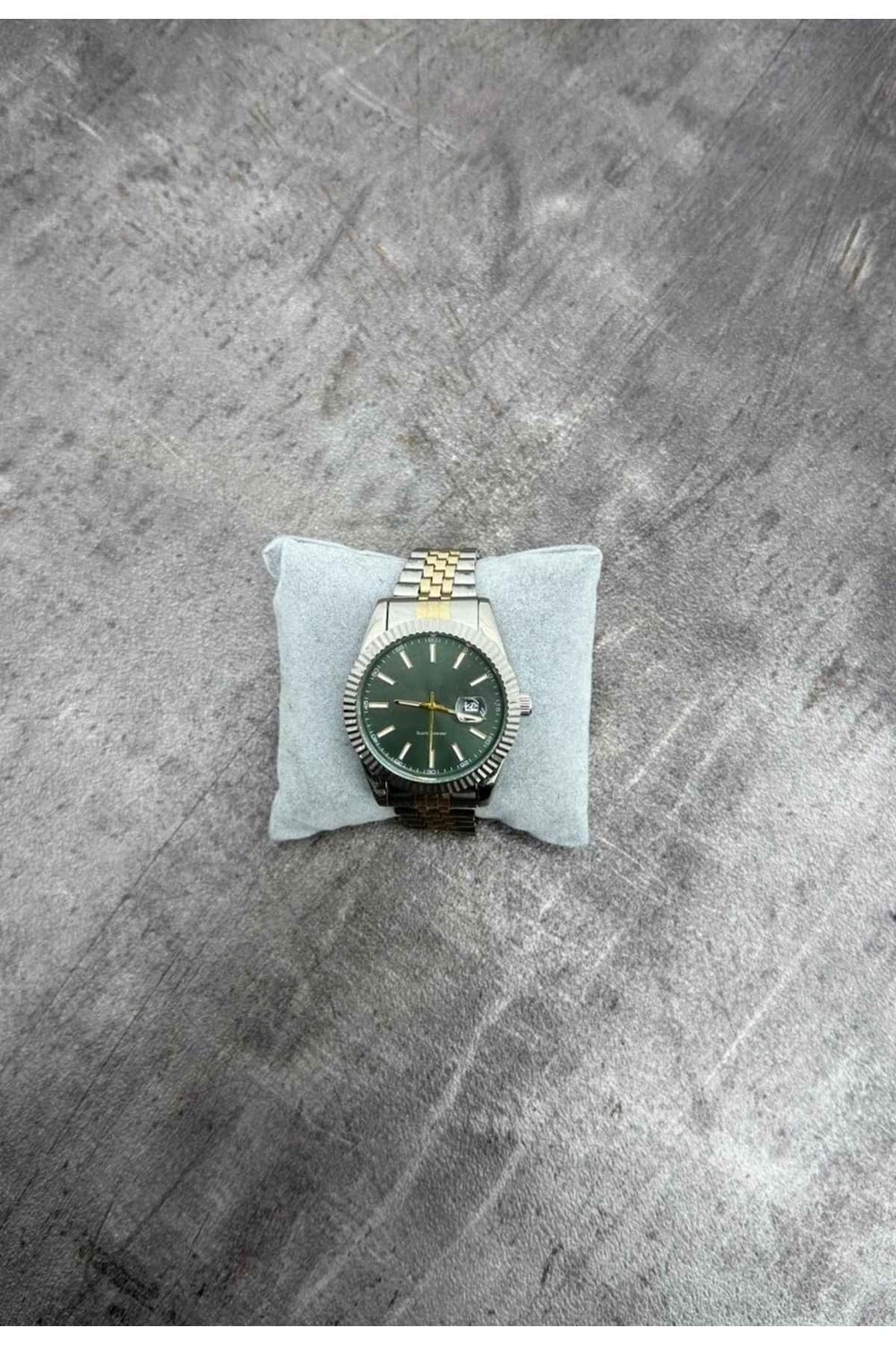 1004 ROLEX SAAT - ALTIN YEŞİL GÜMÜŞ - STANDART