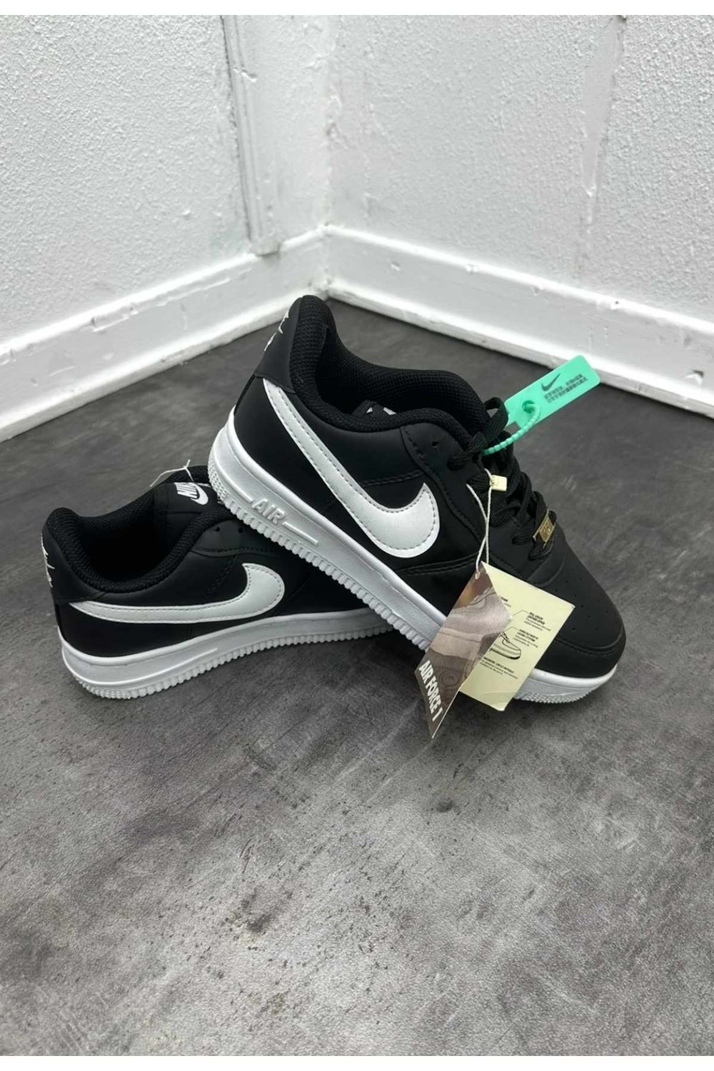 1033 NIKE AIR FORCE AYAKKABI - SİYAH-BEYAZ