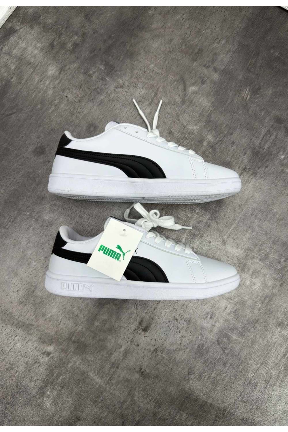 1013 PUMA CLASSIC SPOR AYAKKABI - BEYAZ-SIYAH - 40