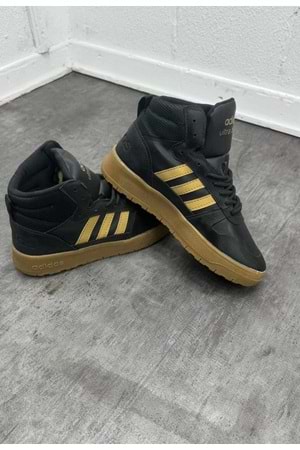 1019 ADIDAS ULTRA BOOST BILEKLI AYAKKABI - SIYAH-SARI - 41