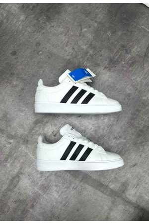 1020 ADIDAS GRAND COURT AYAKKABI - BEYAZ-SIYAH - 40