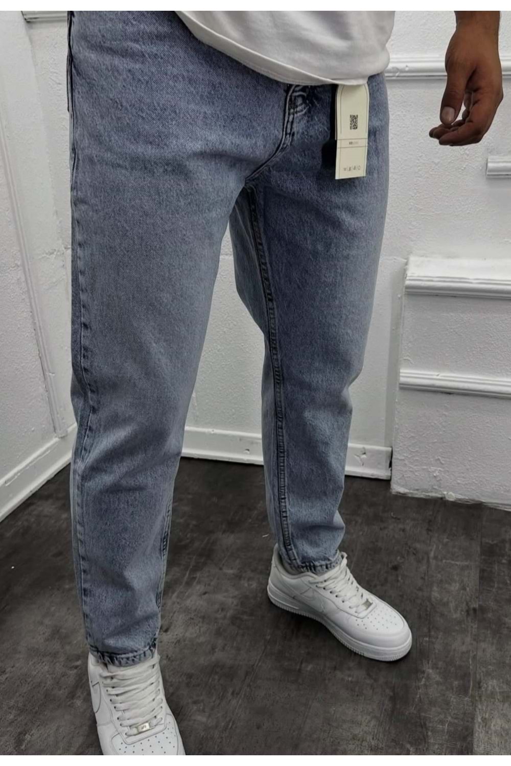 1001 WE11 BOYFRIEND KOT MODELI - BUZ MAVİ - 34