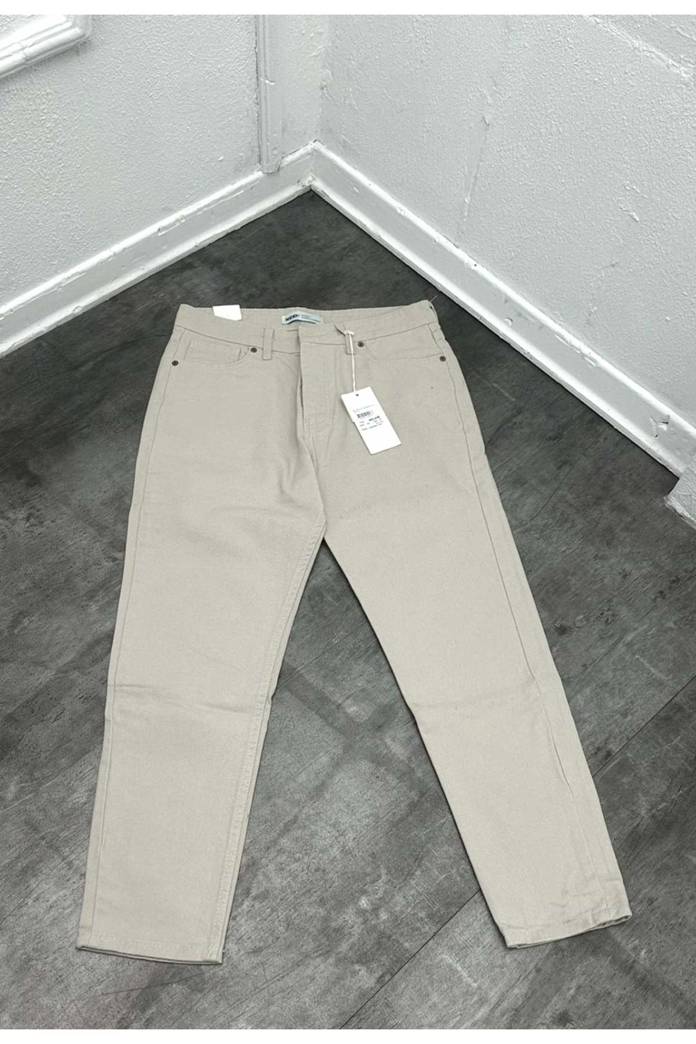 1007 KEPS DÜZ BOYFREND KOT - TAŞ - 30