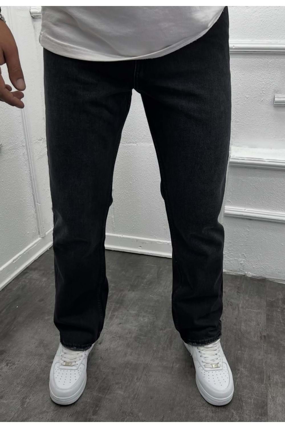 1004 MARTIN TASLAMA BAGGY KOT - KOYU FÜME - 36