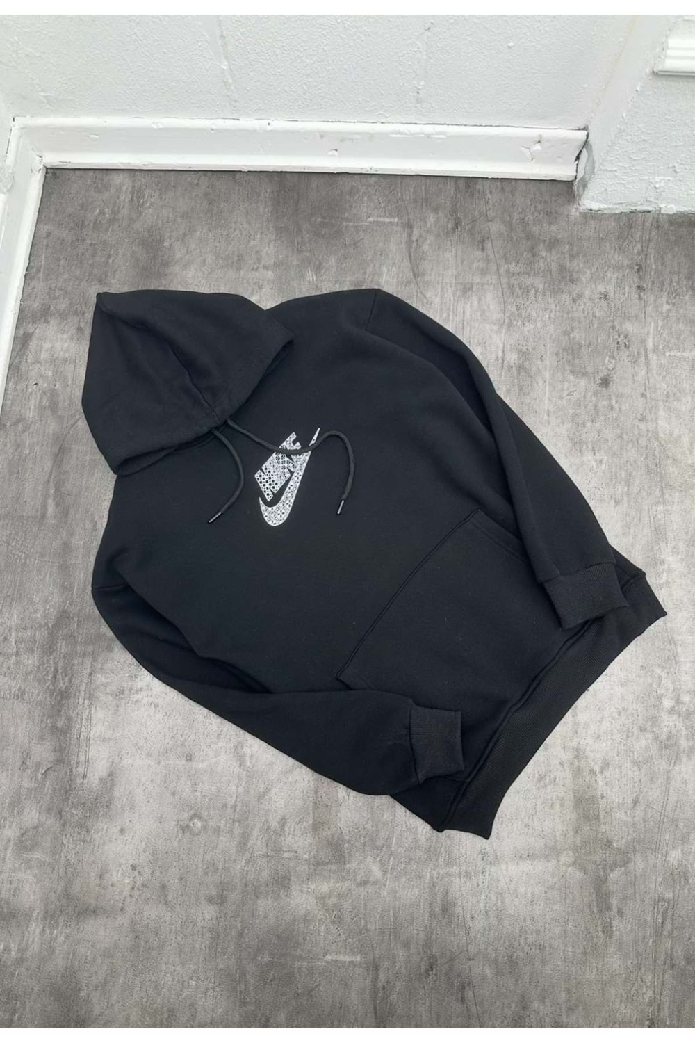 1037 NIKE KAPŞONLU SWEAT - SİYAH - S