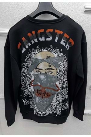 1001 TUPAC SWEAT - SİYAH