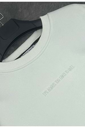 1002 ALPHA SWEAT - BEYAZ