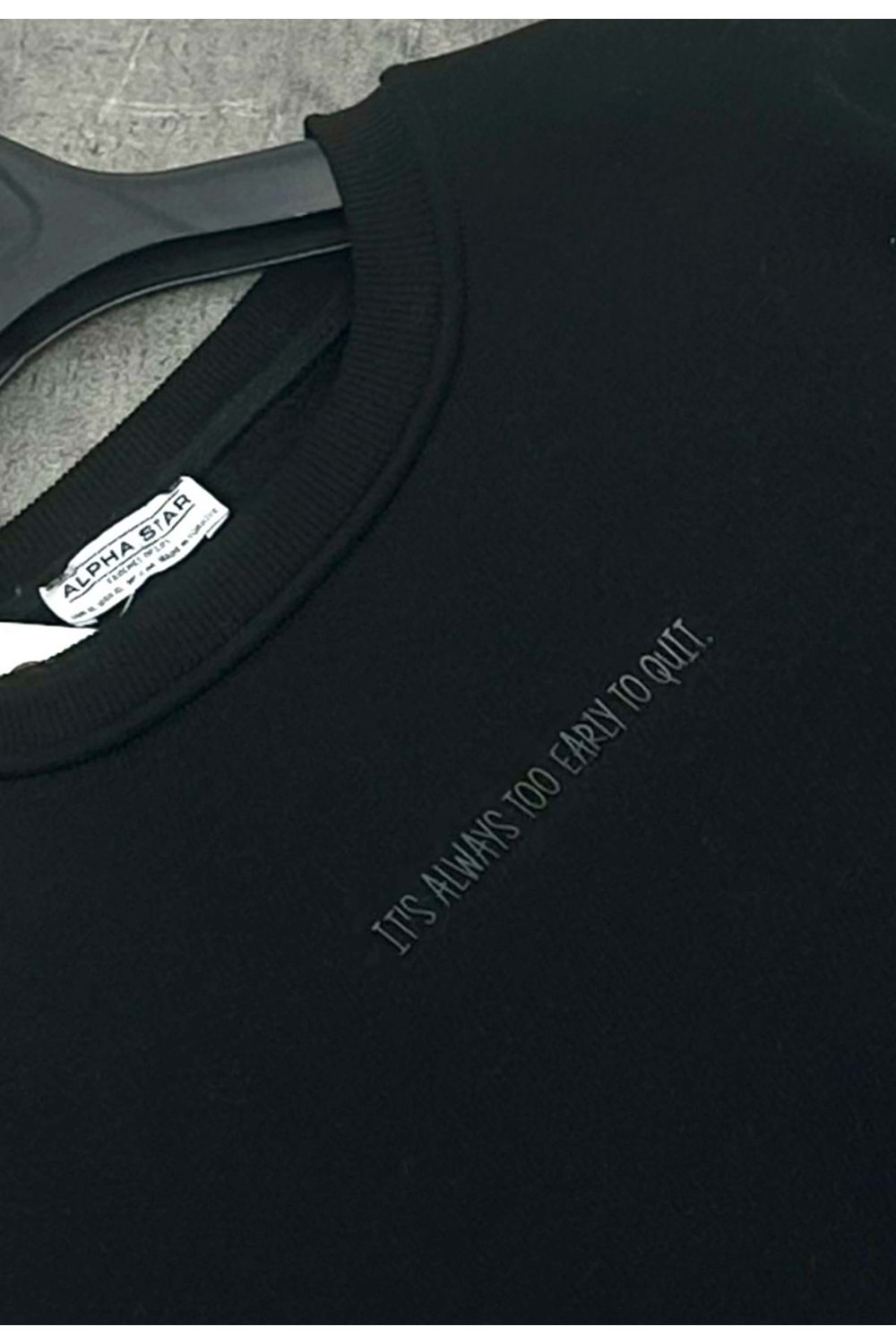 1002 ALPHA SWEAT - SİYAH