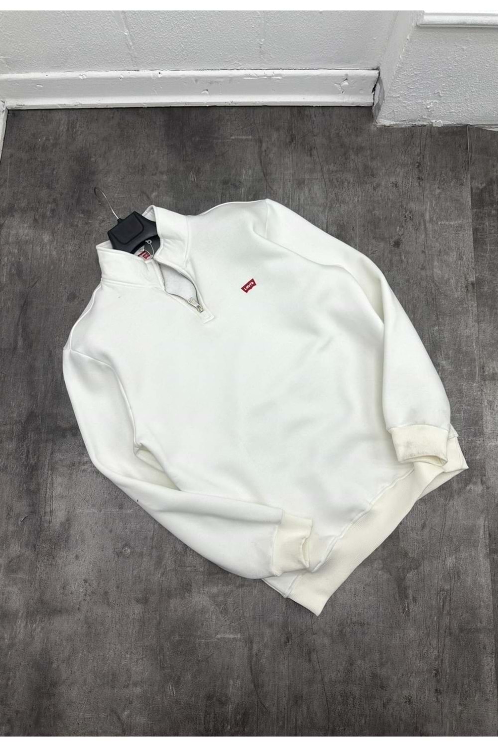 1002 LEVIS SWEAT - BEYAZ