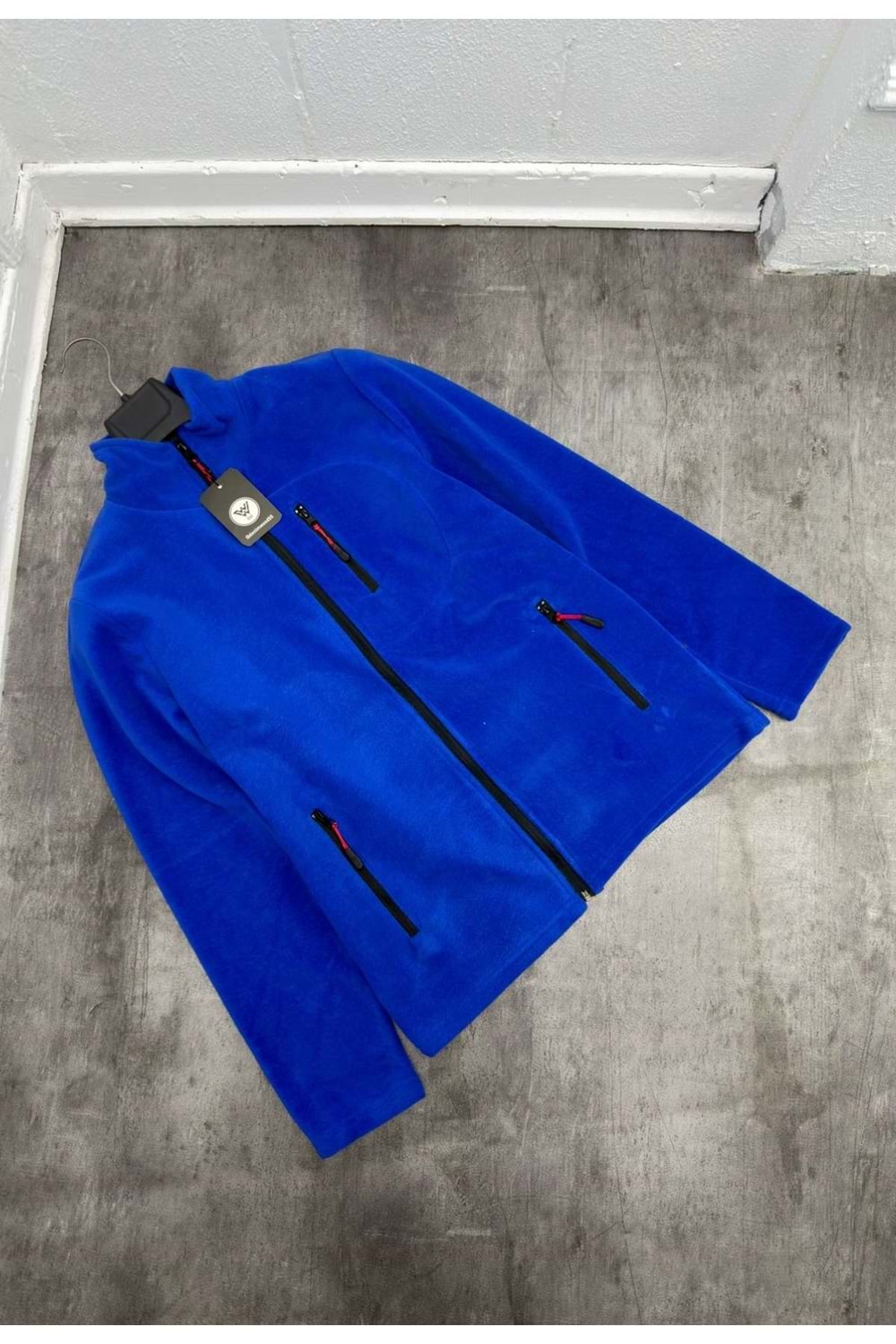 1001 DENIM WOOD POLAR CEKET - MAVİ - S