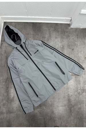 1026 ADIDAS YAĞMURLUK - GRİ - M