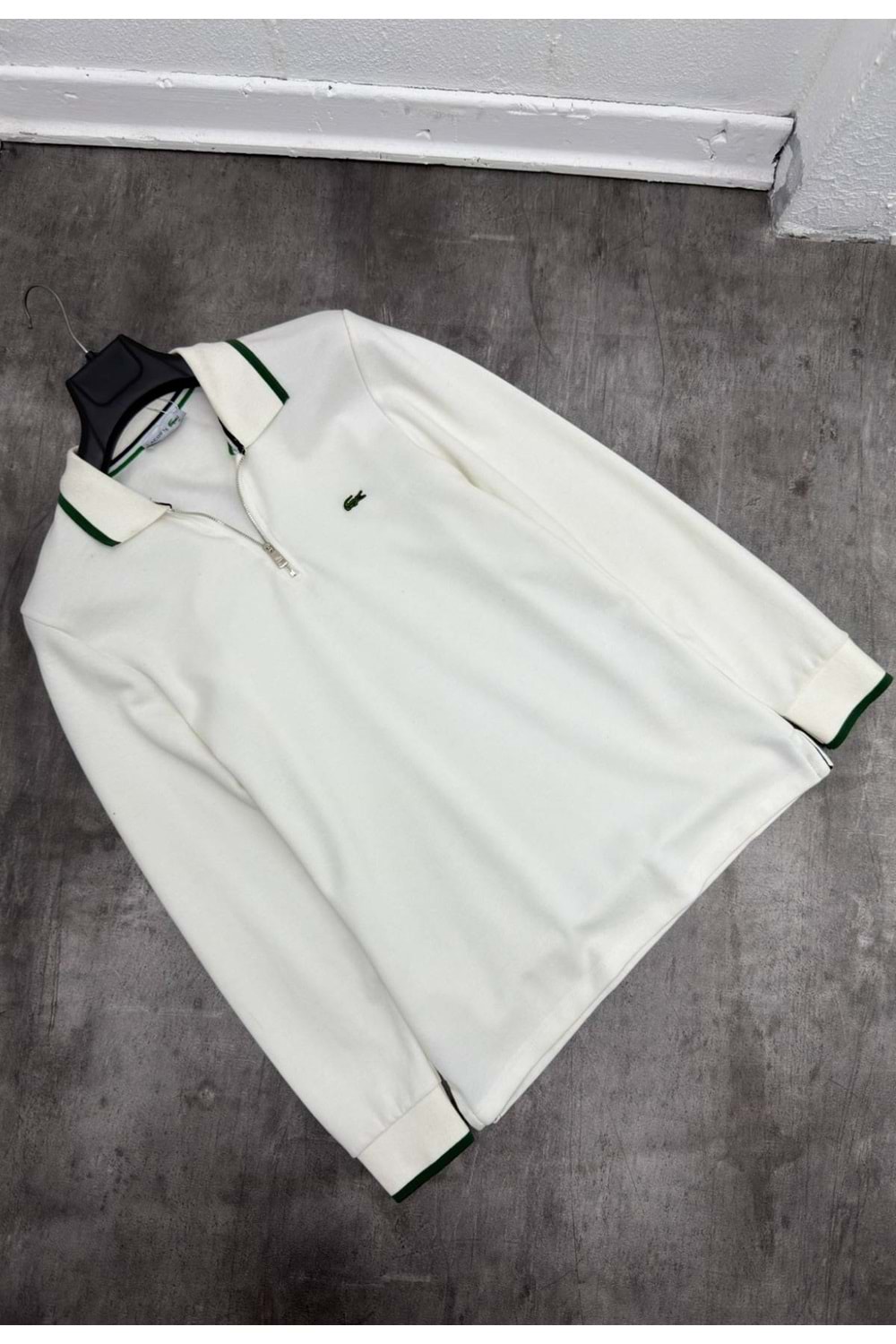 1021 LACOSTE PİKE KUMAŞ - BEYAZ - S